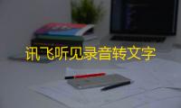 讯飞听见录音转文字